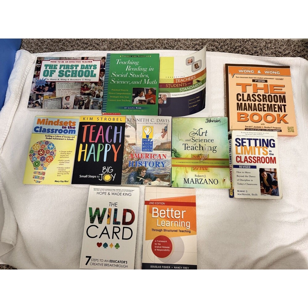 Lot of 11 Education Teaching Teacher Books Learning Used